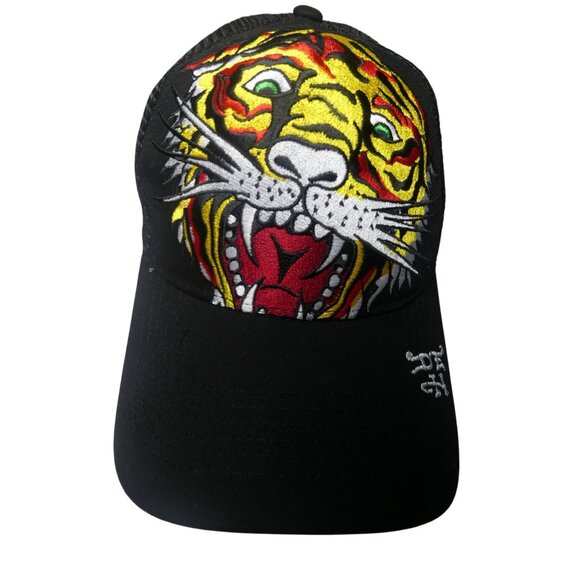Ed Hardy Black Tiger Baseball Cap - One Size Fits All‎ - Picture 1 of 4